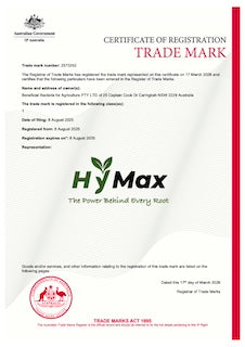 HyMax certification document